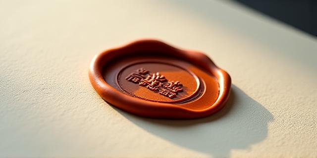 Artisanal wax seal on legal document representing privacy